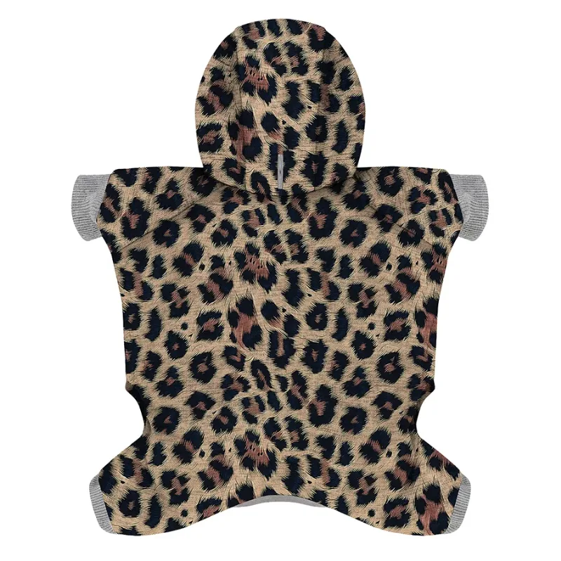 Комбінезон для собак, софтшелл «Леопард», S35 WAUDOG Clothes Dog Jumpsuit Leopard