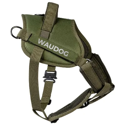 Шлея для служебных собак, светоотражающая, L, хаки WAUDOG PRO-2 Harness