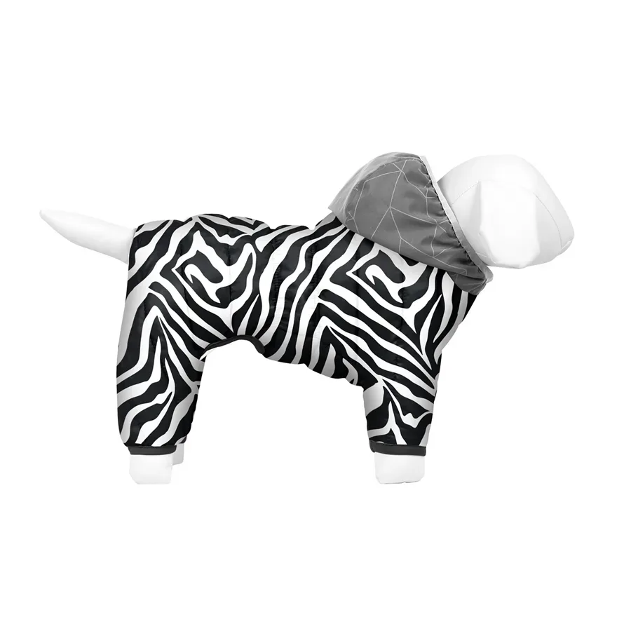 Комбинезон для собак «Зебра», M35 WAUDOG Clothes Dog Jumpsuit Zebra