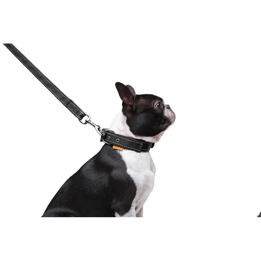 Повідець з нейлону подвійний, M, чорний Dog Extreme Leash