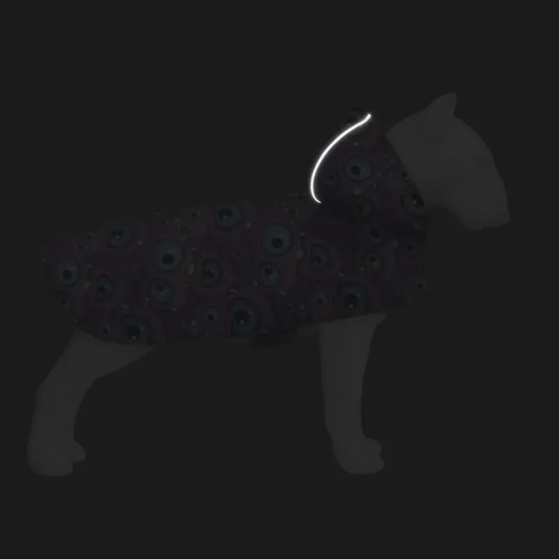 Дождевик-накидка с капюшоном для собак «Глаз монстра», XL WAUDOG Clothes Dog Raincoat Monster Eye