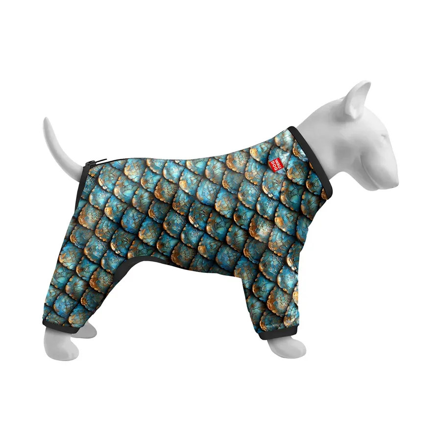 Ветровка для собак «Чешуя», XS25 WAUDOG Clothes Dog Windbreaker Scales