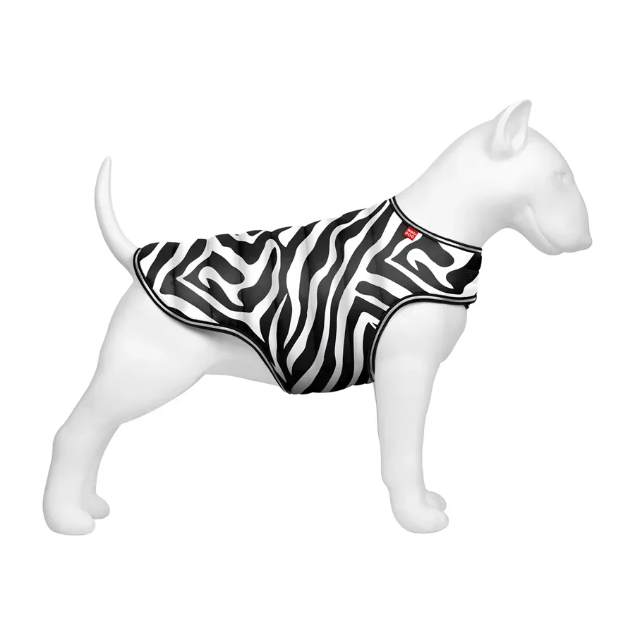 Курточка-накидка для собак «Зебра», XS WAUDOG Clothes Dog Cape Jacket Zebra