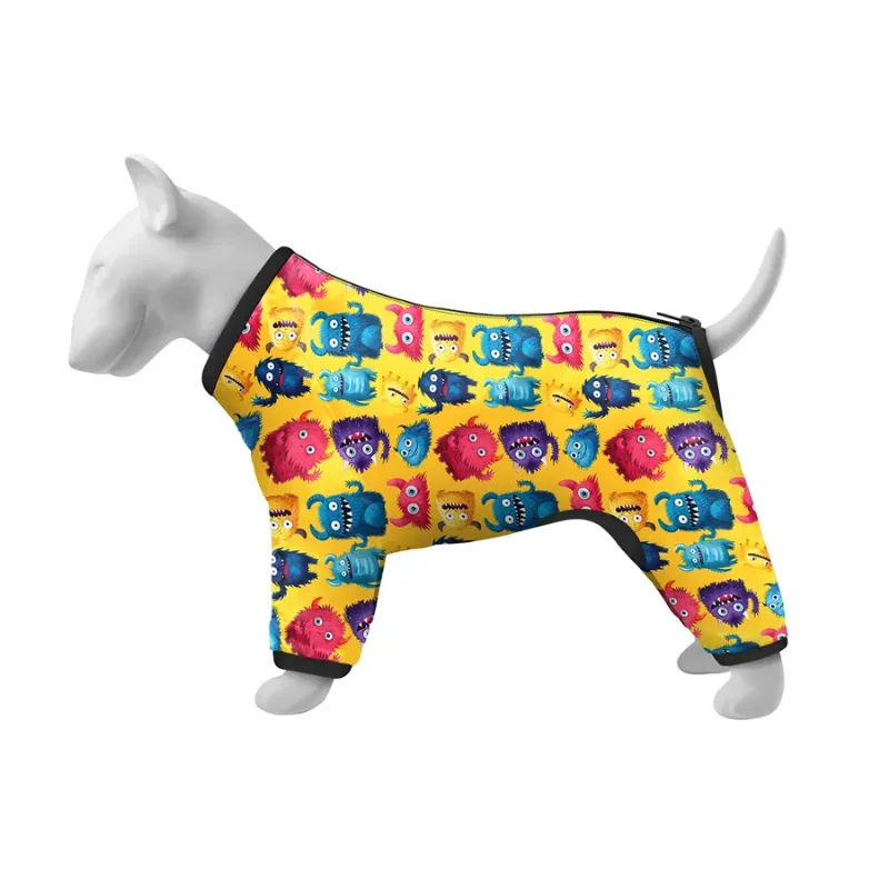 Ветровка для собак «Мохнатые монстры», S40 WAUDOG Clothes Dog Windbreaker Furry Monsters