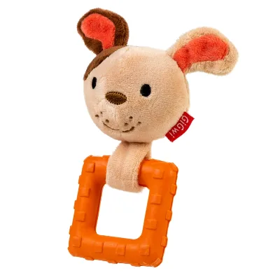 Іграшка для собак Собачка з пищалкою, текстиль, гума, 15 см GiGwi Suppa Puppa Puppy Squeaky Toy