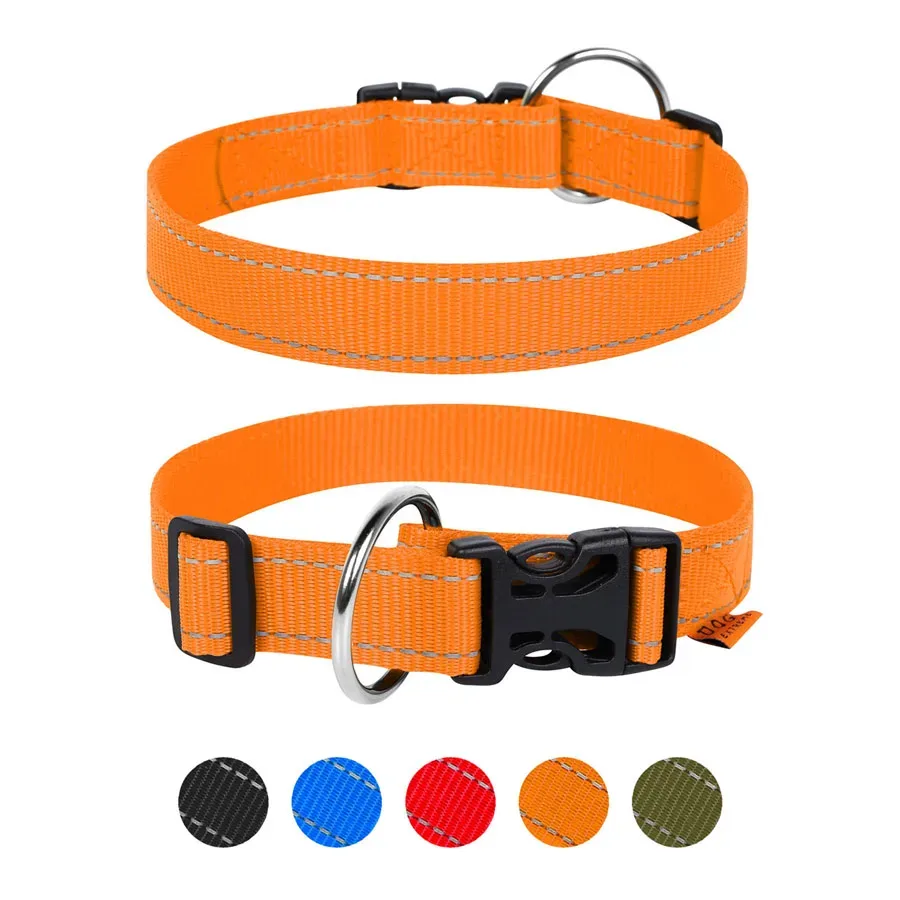 Нашийник з нейлону регульований, L, помаранчевий Dog Extreme Collar