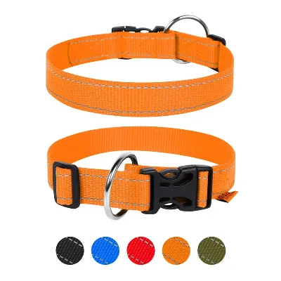 Нашийник з нейлону регульований, L, помаранчевий Dog Extreme Collar