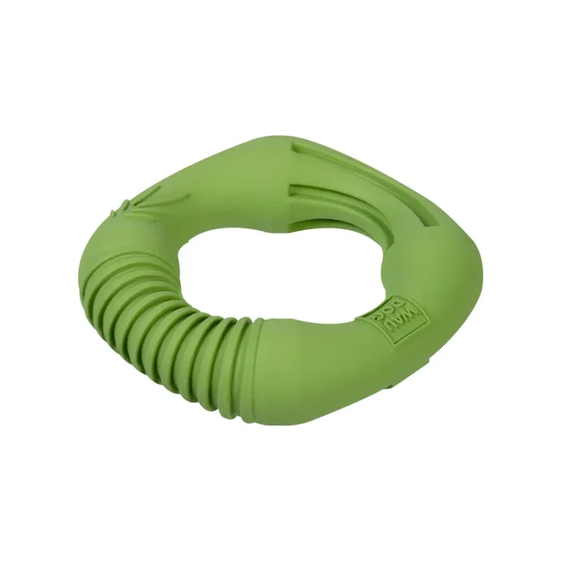 Іграшка для собак Кільце, біорозкладна гума, 12 см, зелена WAUDOG Fun Natural Ring Toy