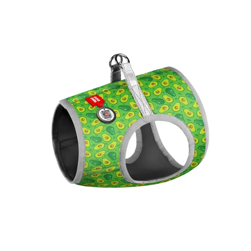Шлея для собак мягкая «Авокадо», XS4 WAUDOG Clothes Soft Harness Avocado