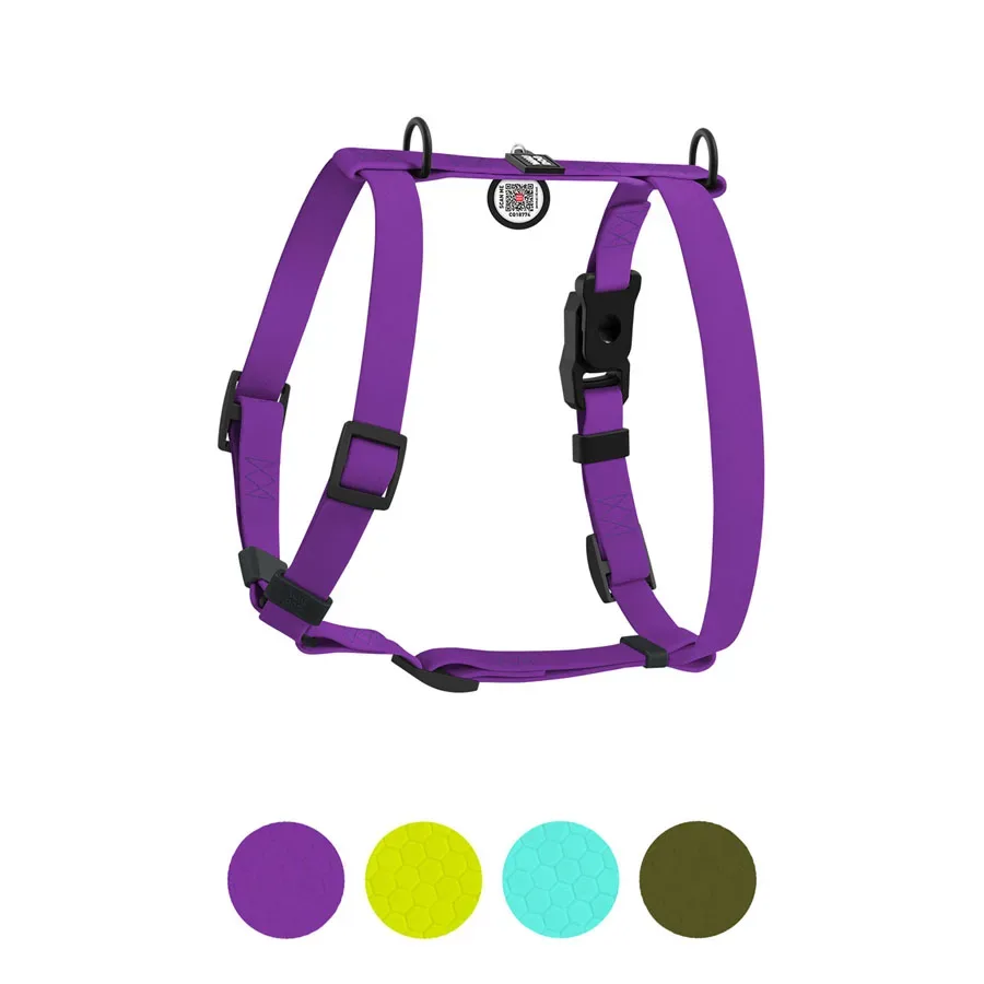 Шлея для собак водостійка анатомічна Н-подібна, S, фіолетовий WAUDOG Magnet Harness
