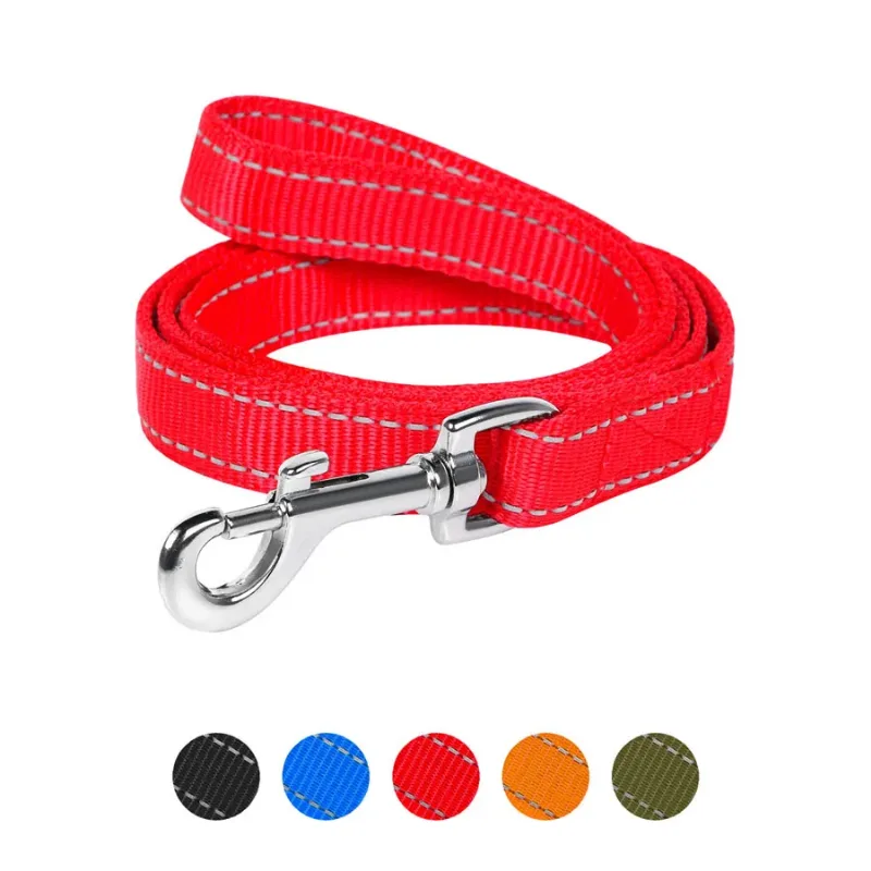 Повідець з нейлону подвійний, L, червоний Dog Extreme Leash