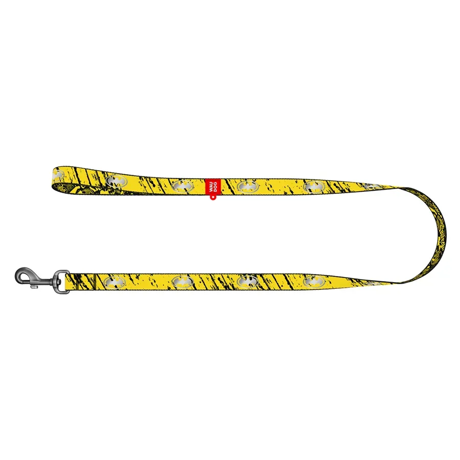 Поводок для собак нейлоновый светоотражающий «Бэтмен Эскиз», L-XXL WAUDOG Nylon DC Comics Leash Batman Sketch