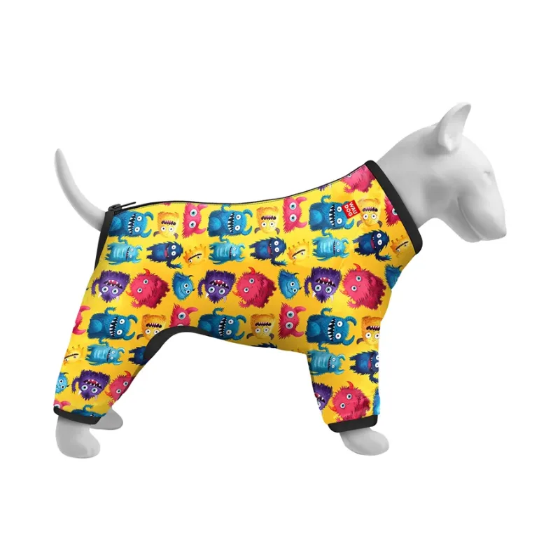 Ветровка для собак «Мохнатые монстры», L50 WAUDOG Clothes Dog Windbreaker Furry Monsters