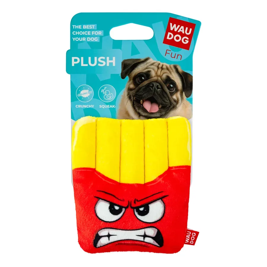 Іграшка для собак Картопля фрі, плюш WAUDOG Fun Plush Crunchy Toy