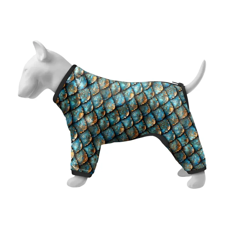 Ветровка для собак «Чешуя», L50 WAUDOG Clothes Dog Windbreaker Scales