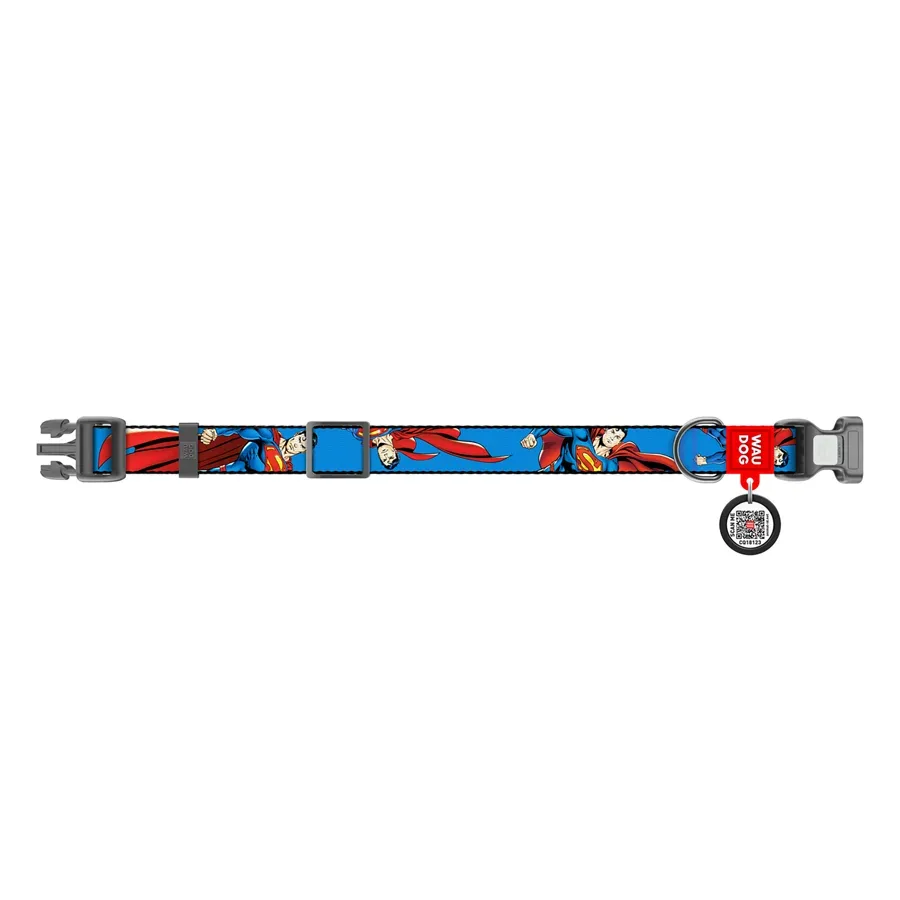 Ошейник для собак нейлоновый «Сила Супермена», L WAUDOG Nylon DC Comics Collar Superman Power