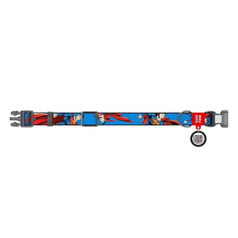 Ошейник для собак нейлоновый «Сила Супермена», L WAUDOG Nylon DC Comics Collar Superman Power