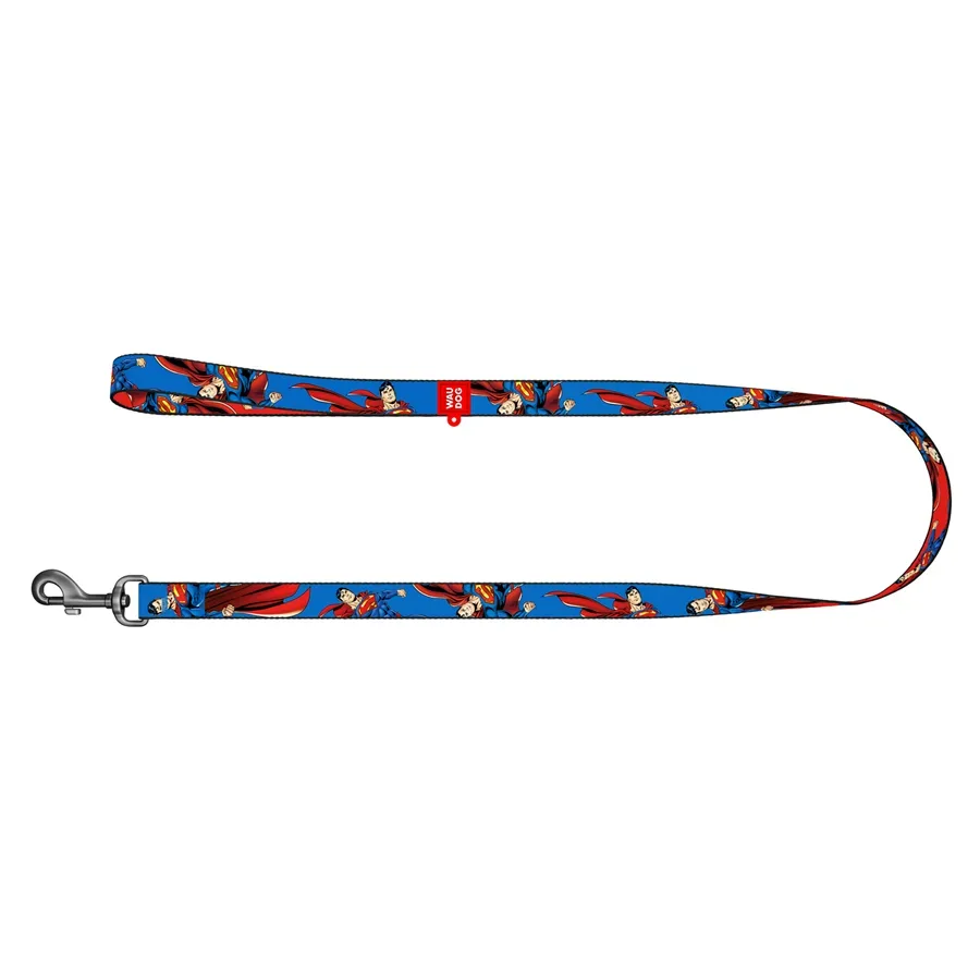 Поводок для собак нейлоновый «Сила Супермена», M WAUDOG Nylon DC Comics Leash Superman Power