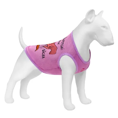 Майка для собак, сетка «Конотопские магические войска», XS, розовый WAUDOG Clothes Dog T-Shirt Konotop Magic Troops