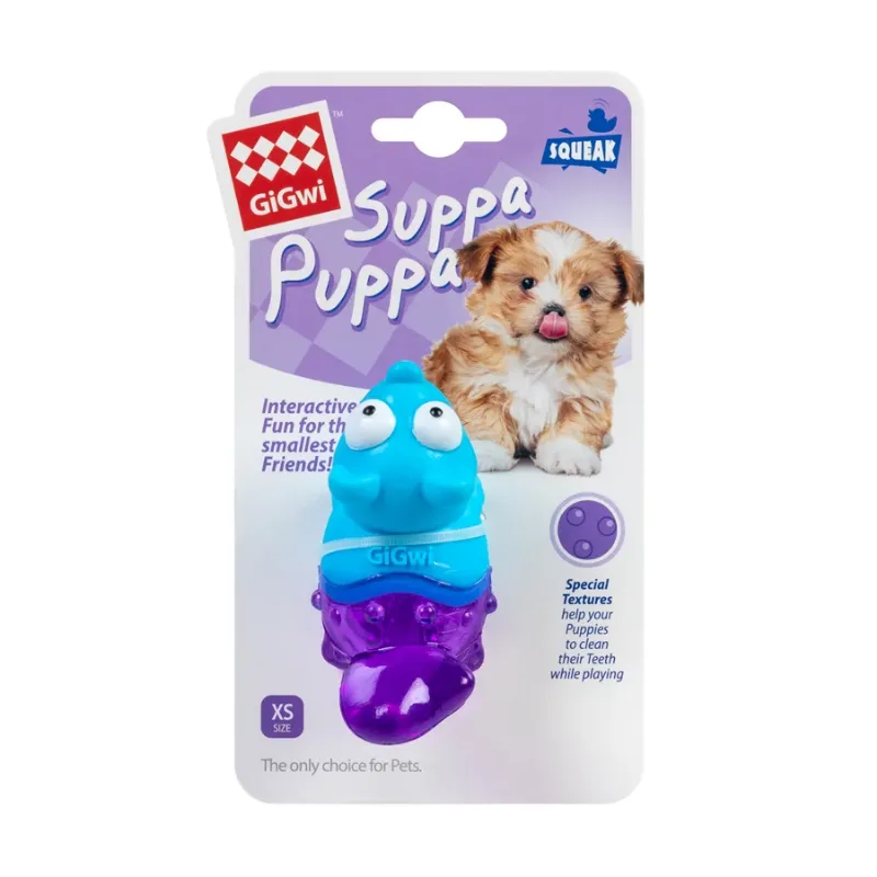 Іграшка для собак Лисиця з пищалкою, гума, 9 см GiGwi Suppa Puppa Fox Squeaky Toy