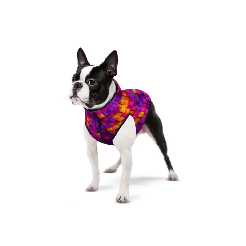 Курточка для собак «Куби 3Д», S40 WAUDOG Clothes Dog Jacket 3D Cubes