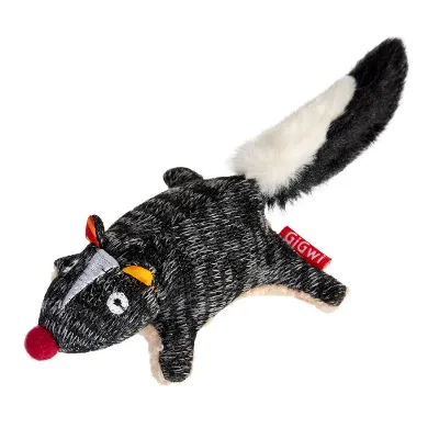 Іграшка для собак Скунс з пищалкою, текстиль, 9 см GiGwi Plush Friendz Plush Toy