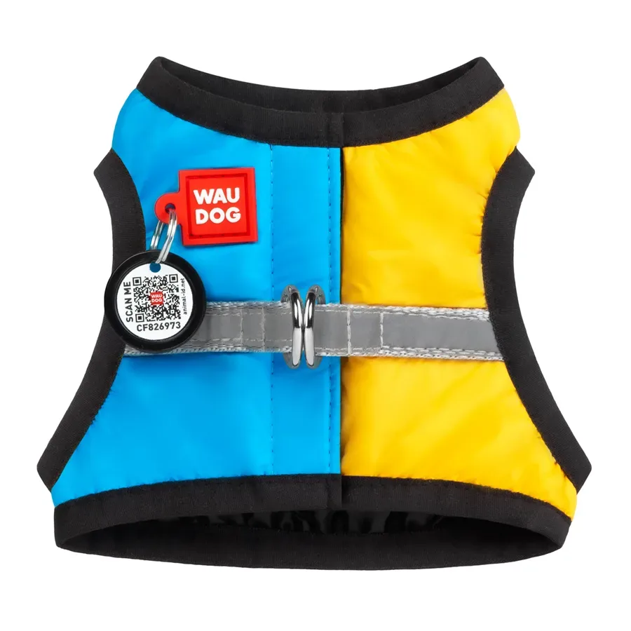 Шлея для собак мягкая, "Colors of freedom", S2 WAUDOG Clothes Soft Harness
