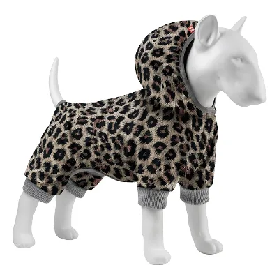 Комбинезон для собак, софтшелл «Леопард», S35 WAUDOG Clothes Dog Jumpsuit Leopard