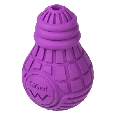 Іграшка для собак Лампочка гумова, гума, L, фіолетова GiGwi Bulb Rubber Toy