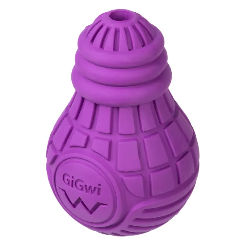 Іграшка для собак Лампочка гумова, гума, L, фіолетова GiGwi Bulb Rubber Toy