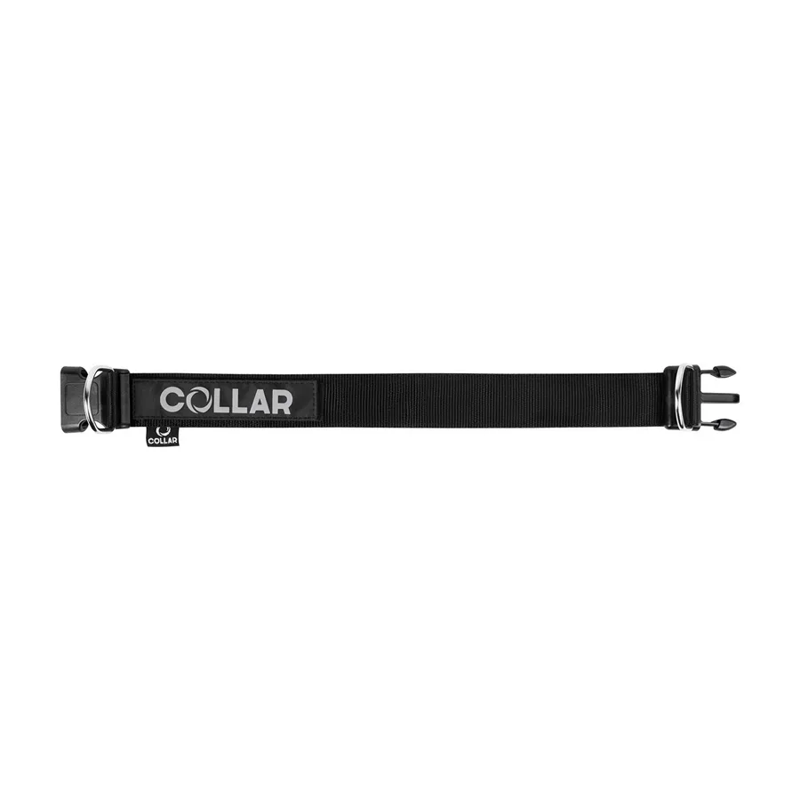 Нашийник з нейлону "POLICE" №2 регульований на липучці, L, чорний Dog Extreme Police Collar