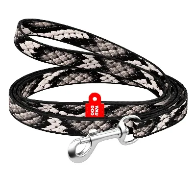 Повідець для котів та дрібних порід собак нейлоновий «Змія», XS WAUDOG Nylon Leash Snake
