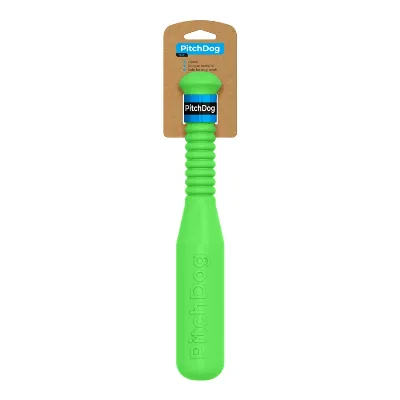 Ігрова бита для апортировки, салатовий PitchDog Bat