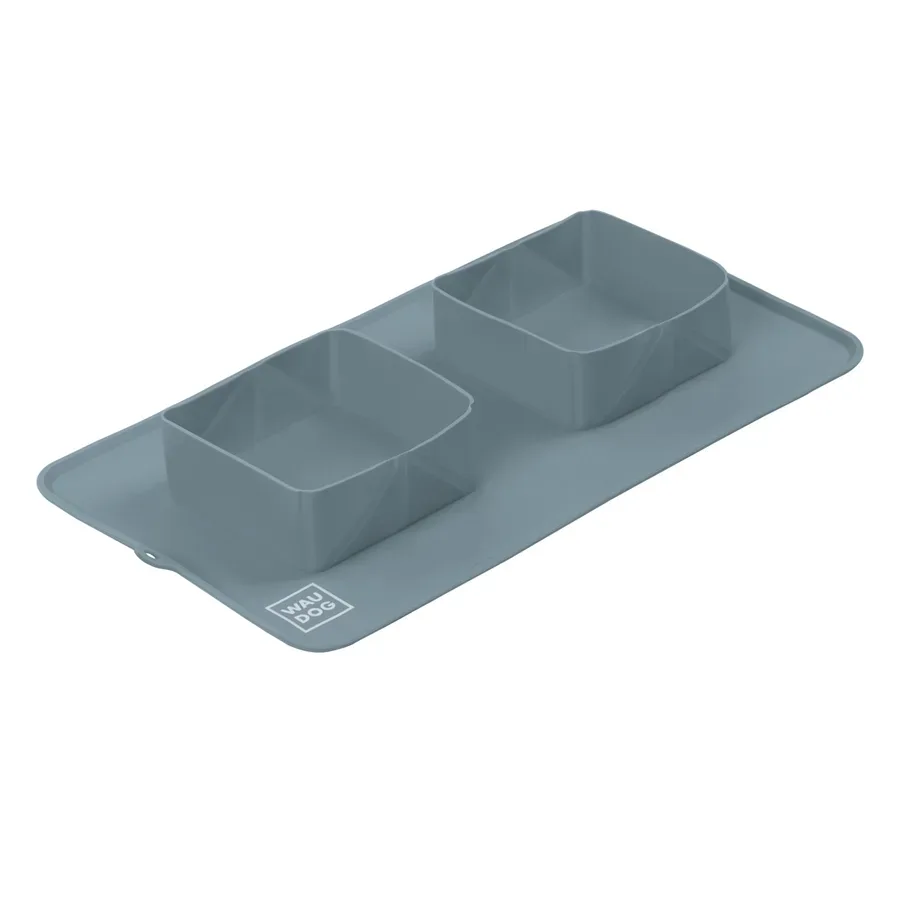 Миска складана,385х230х50 мм, сірий WAUDOG Silicone Bowl