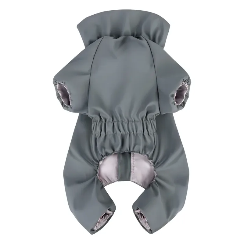 Дощовик для собак, водонепроникний, L50, сірий WAUDOG Clothes Dog Raincoat