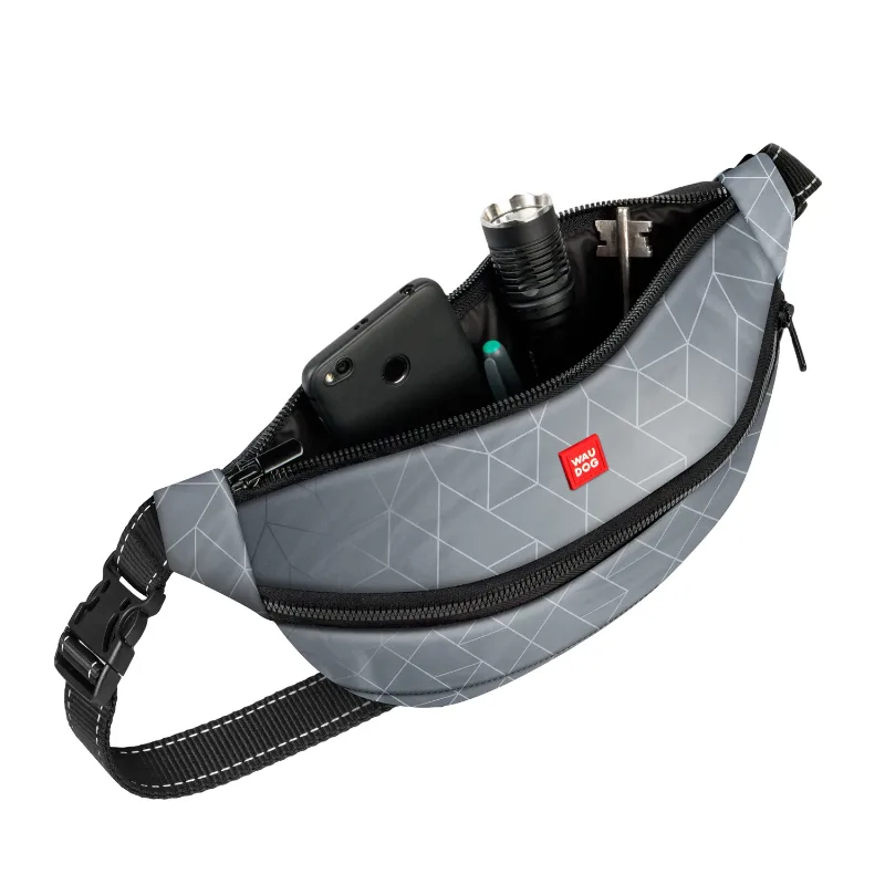 Поясна сумка-бананка, світловідбивна, розмір 33*17*10 см WAUDOG Family Waist Bag