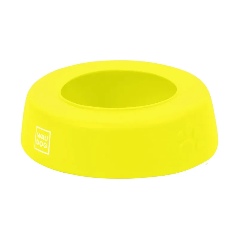 Миска-непроливайка 1 л, жовтий WAUDOG Silicone Bowl