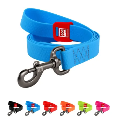 Поводок для собак водостойкий, 15 мм × 183 см, S, голубой WAUDOG Waterproof Leash