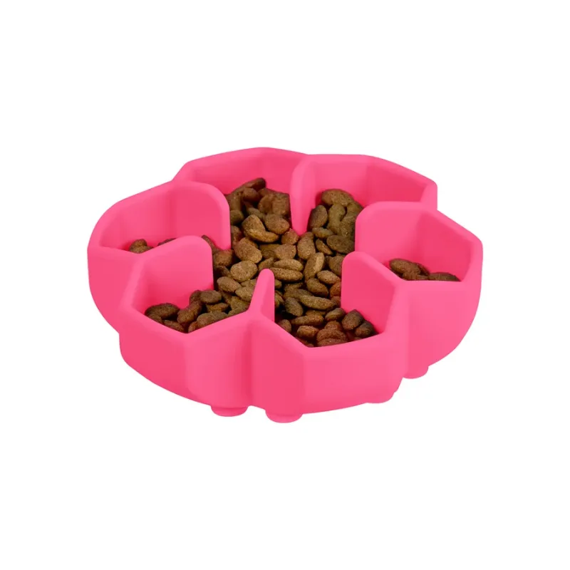 Миска для повільного харчування, 450 мл, рожевий WAUDOG Silicone Bowl