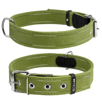 Ошейник х/б тесьма Брезент двойной, L Collar Canvas Collar