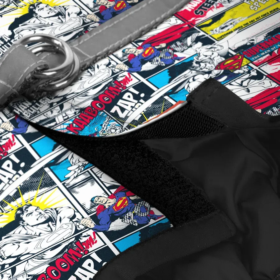 Шлея для собак м'яка «Супермен комікс», S1 WAUDOG Clothes Soft Harness Superman Comics