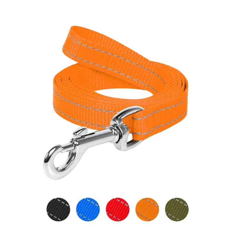 Повідець з нейлону, 25 мм × 150 см, L, помаранчевий Dog Extreme Leash