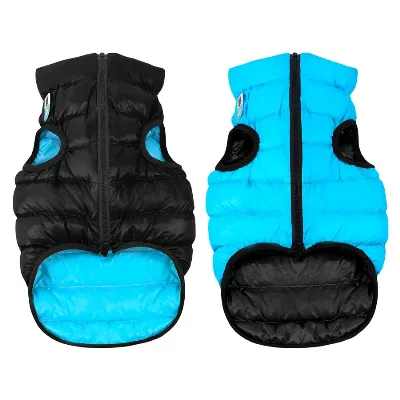 Курточка для собак двостороння, XS22, чорно-блакитна AiryVest Dog Jacket