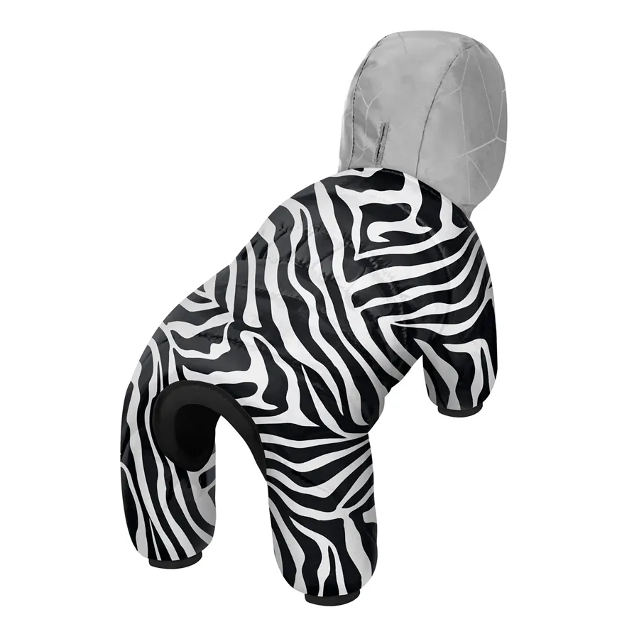 Комбінезон для собак «Зебра», S35 WAUDOG Clothes Dog Jumpsuit Zebra