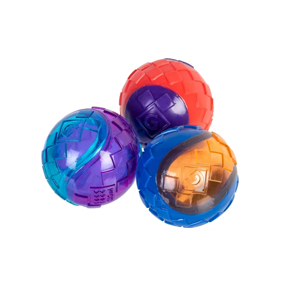 Іграшка для собак Три м'ячі з пищалкою, гума, 5 см GiGwi BALL Toy