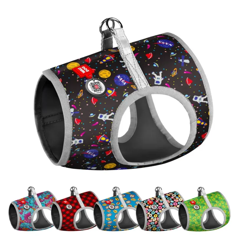 Шлея для собак м'яка «NASA», S1 WAUDOG Clothes Soft Harness NASA