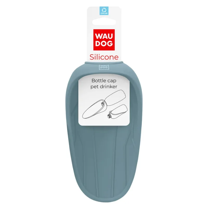 Поилка-насадка на бутылку, 165х90 мм, серый WAUDOG Silicone Bottle Drinker