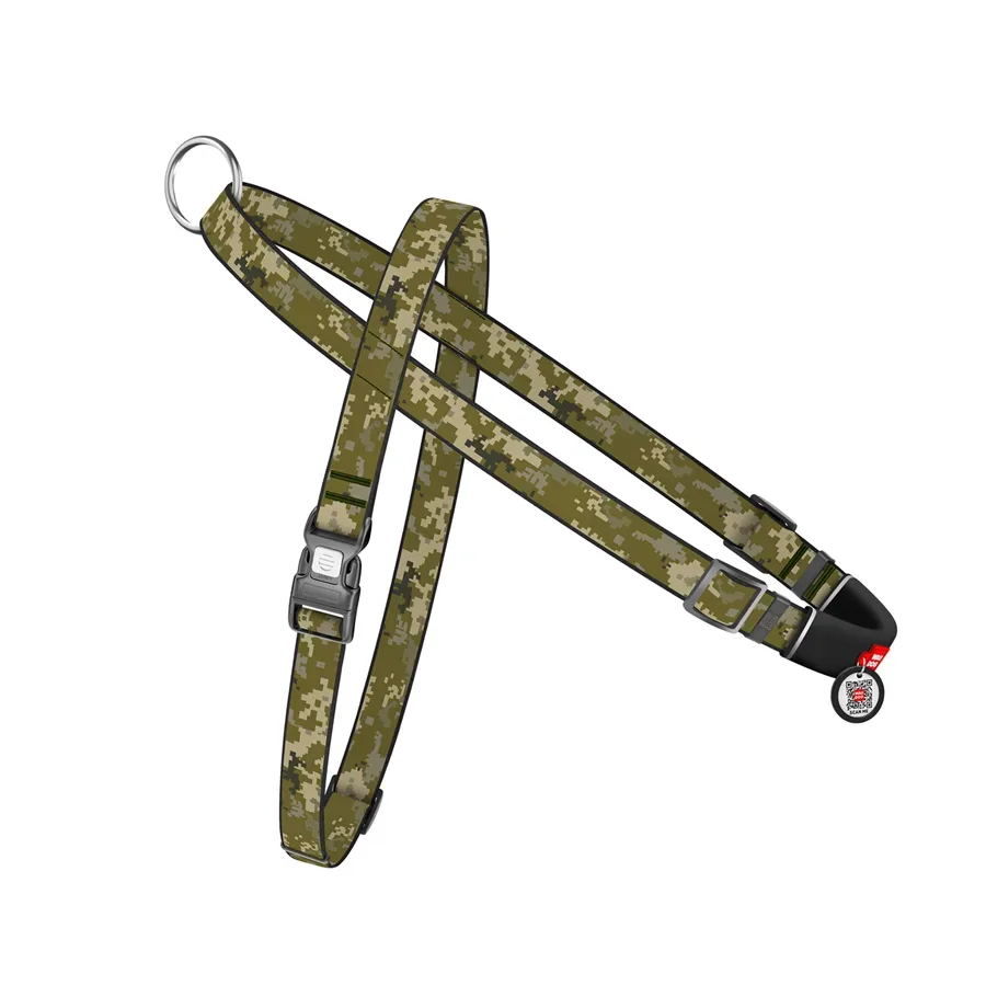 Шлея для собак быстросъемная «Милитари», L WAUDOG Nylon Harness Military