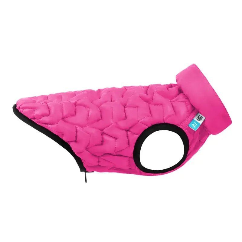 Куртка двостороння, XS28, рожево-чорна AiryVest UNI Dog Jacket