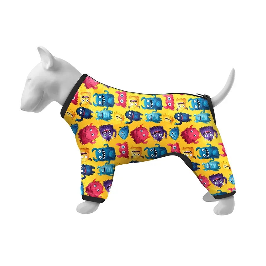 Вітровка для собак «Мохнаті монстри», XS22 WAUDOG Clothes Dog Windbreaker Furry Monsters